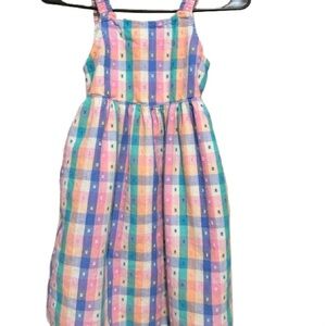 Wonder Nation Pastel Plaid Kids Dress